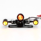 Motorcycle Tail Rear Light License Plate Bracket Driving Brake Turn Signal Light