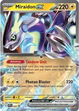 NM Pokemon Miraidon EX SVP028 Black Star Promo Card