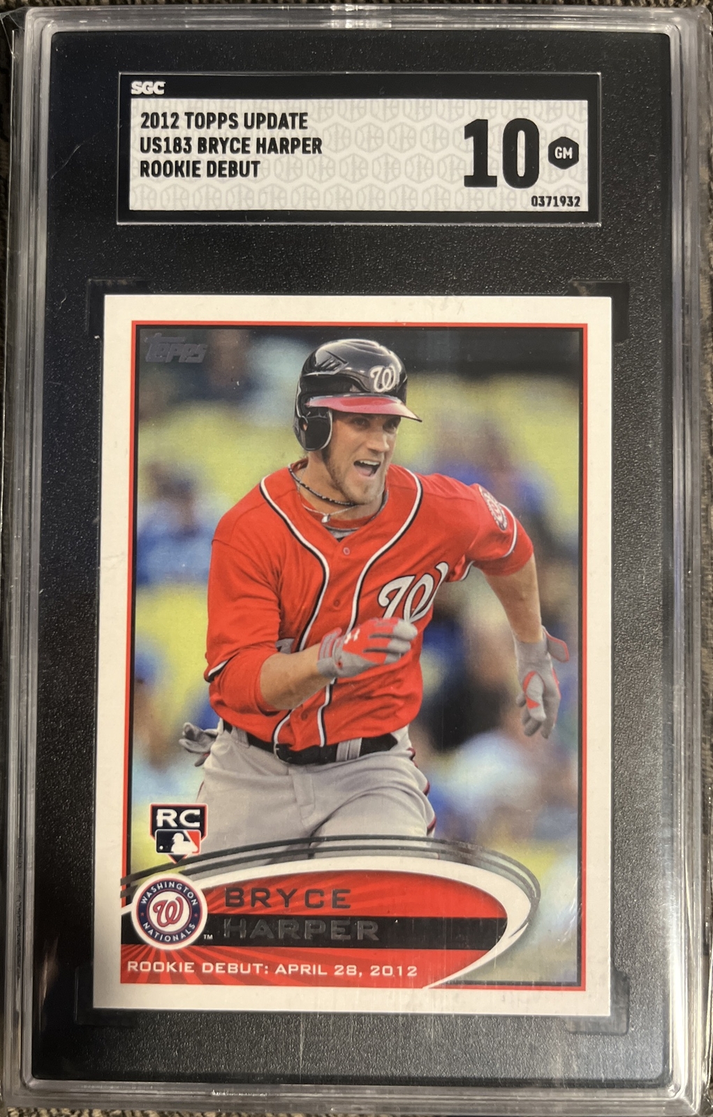 Sports Collectible Card Bryce Harper 2012 Topps Update Rookie Card