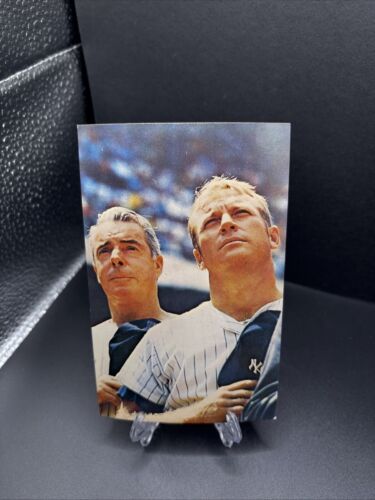 1970 Baseball Postcard - Joe DiMaggio & Mickey Mantle Plaque Ceremony - Lot374