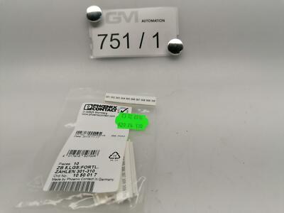 VPE 10x Phoenix Contact Zackband ZB 5,LGS:FORTL.ZAHLEN 301-310 1050017 strip
