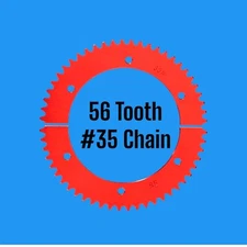 56 Tooth For #35 Chain Split Sprocket Racing Go-Kart Fun Cart Mini Bike Gear RLV