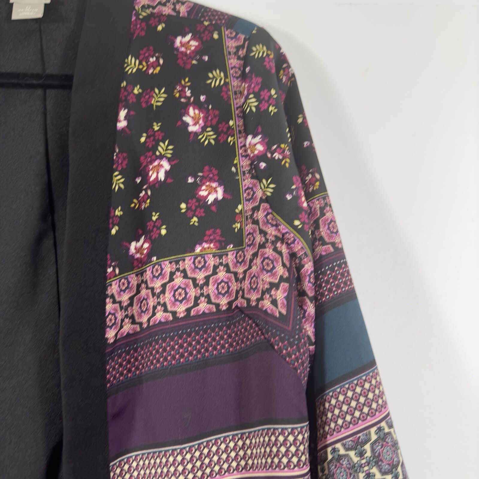 Chico’s Patchwork Open Front Jacket Cardigan  Siz… - image 5