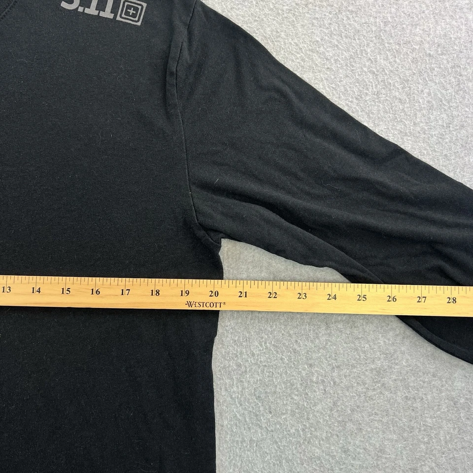 Camisa táctica 5.11 para hombre grande negra manga larga rendimiento informal logotipo adulto Foto 2 de 4