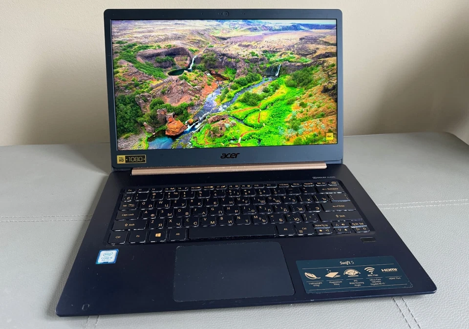 ACER SWIFT 5 SF514-534T - INTEL i5-8265U@1.80GHz - 250GB SSD - 8GB RAM - WIN 11 - Image 2 of 4