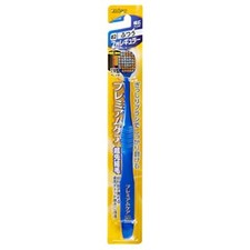 Premium care toothbrush 7 rows regular normal Polyester Hair Made in Japan Blue