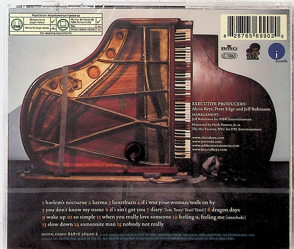 The Diary Of Alicia Keys CD -NEW -2003 - Image 2 of 2