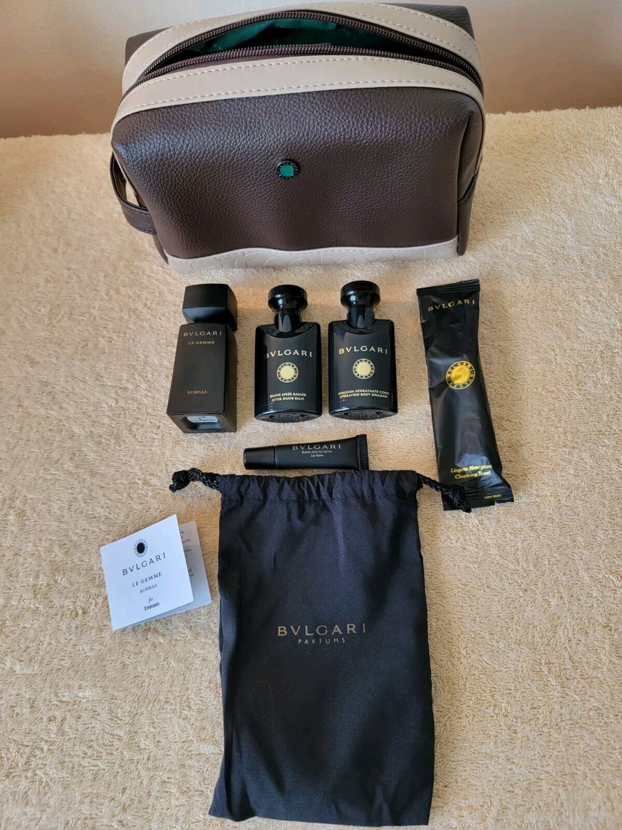 Emirates Airlines BVLGARI KOBRAA First Class Amenity Kit New