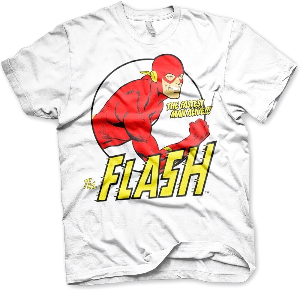 Футболка The Flash Fastest Man Alive белого цвета 5390₽