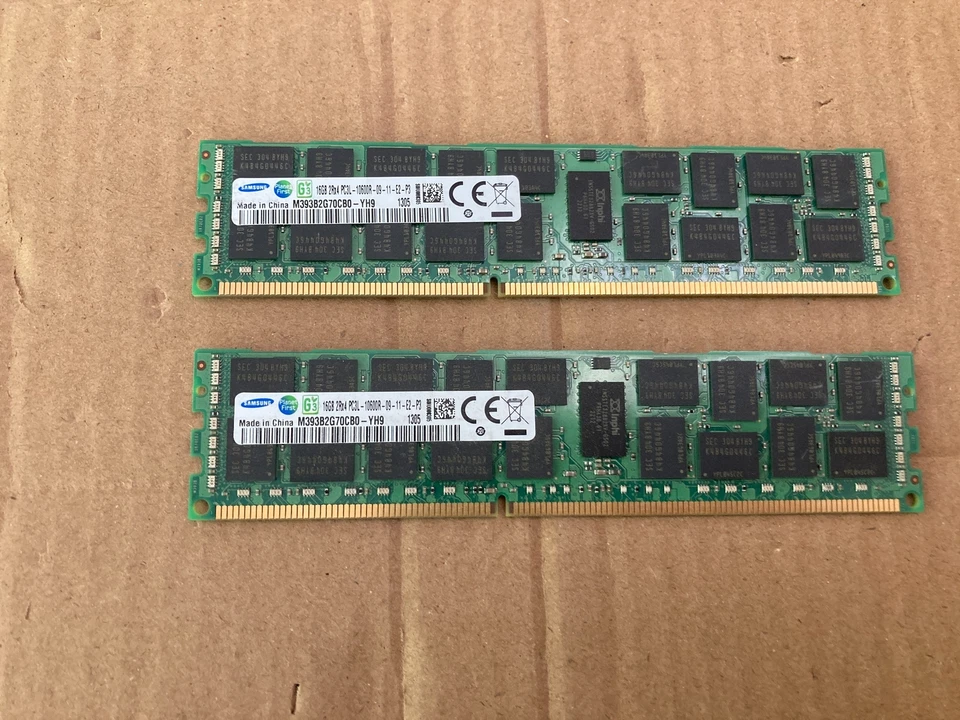 SAMSUNG 16GB 2RX4 PC3L-10600R DDR3 1333MHZ 1.35V ECC REG RDIMM MEMORY RAM I7-3(3 - Image 2 of 4