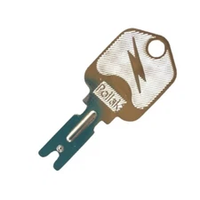 Pollak OEM Forklift Ignition Key for Clark Crown Gradall Gehl Hyster Komatsu