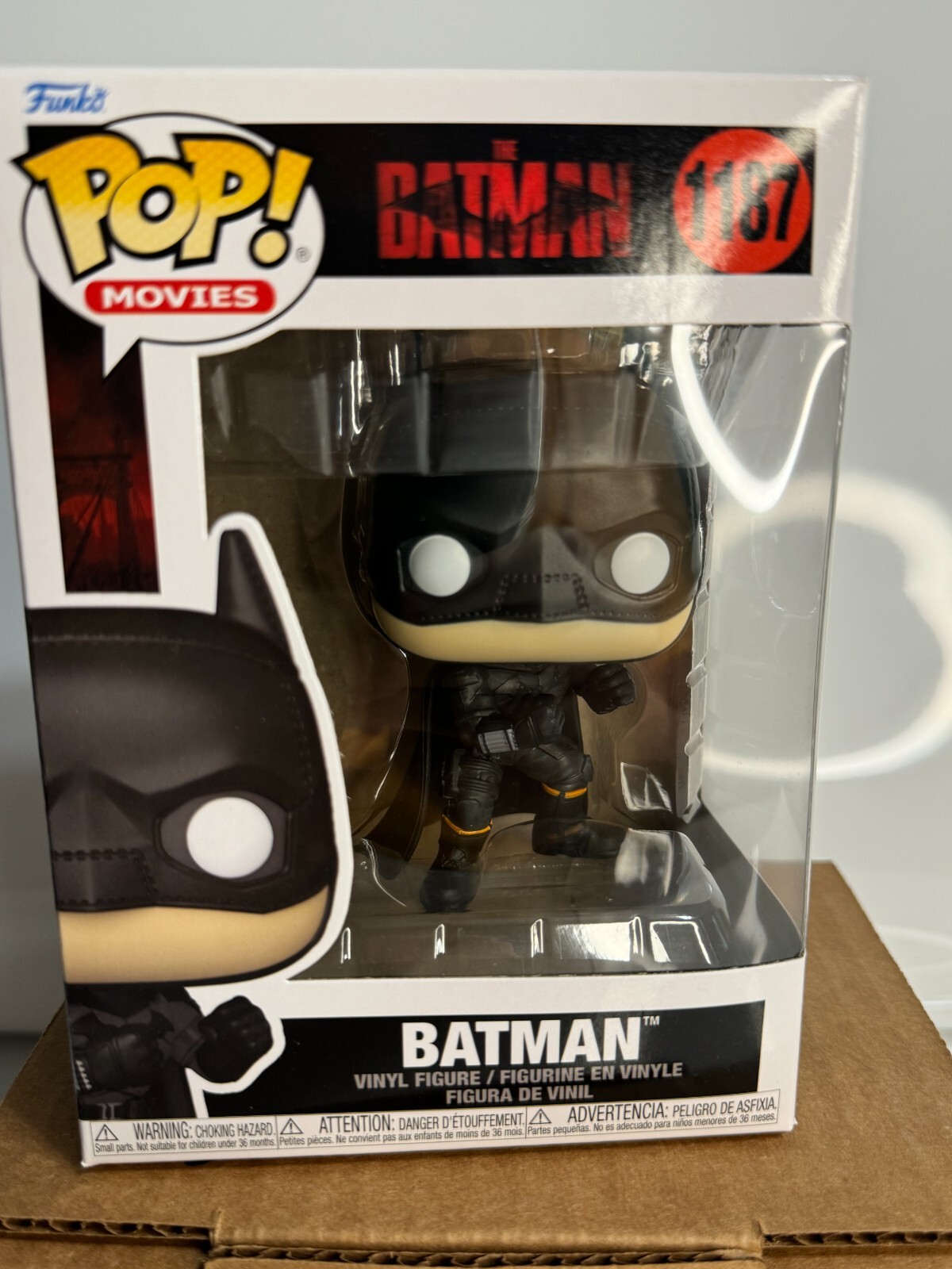 Sale Funko Pop! Vinyl: The Batman #1187 Dc Universe Robert Pattinson Brand New