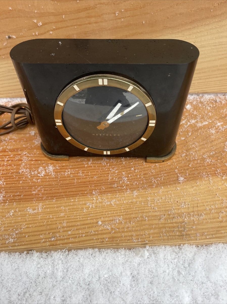 ◆ WESTCLOX S1C・50 U.S.A ◆BEN FRANKLIN Vtg Retro, Art Deco Westclock 