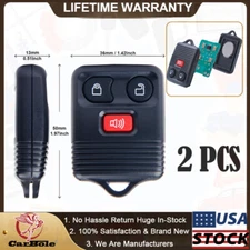 2x Keyless Entry Remote Control Car Key Fob Clicker Transmitter Replacement USA