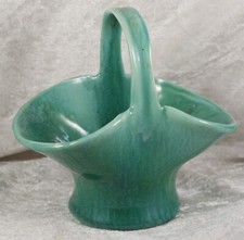 Petit panier vert Dee Cee Chine 4 pouces de haut bonbons bon bon bon bibelots