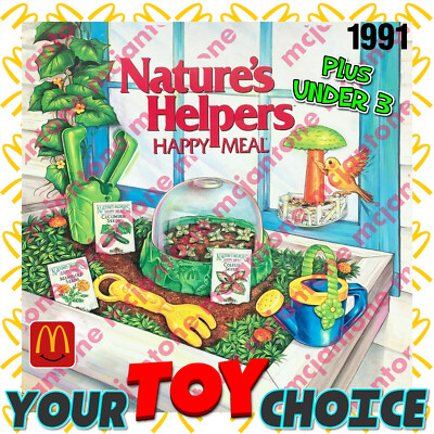 McDonald's 1991 NATURE'S HELPERS Nature GROW Garden Educational YOUR Toy  CHOICE | eBay