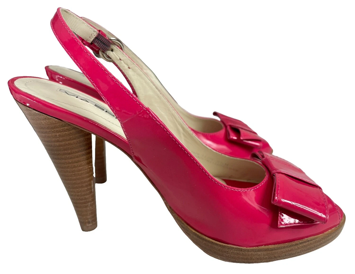 Tacones formales para mujer Via Spiga patentados de cuero