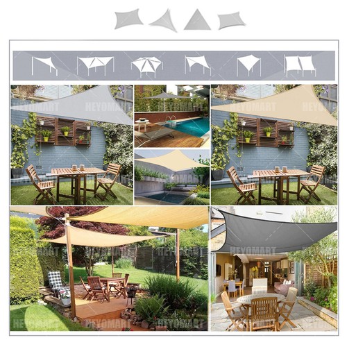 Tenda a vela QUADRATA ombreggiante telo sole ombra giardino PARASOLE 3 4 5 mt - Foto 8 di 106