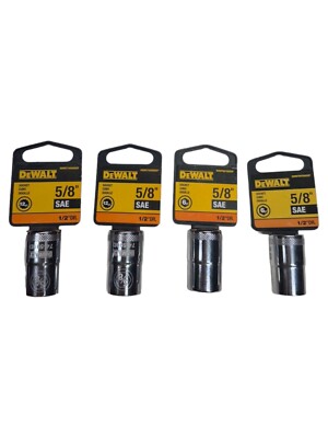 DeWalt DWMT74590OSP, DWMT88766OSP 5/8'' SAE 6pt & 12pt Socket (LOT OF 4)  