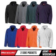 Veste Microfleece Unie À Zip Complet Fleece Extérieur Manteau Hommes Femmes
