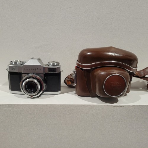 Carl Zeiss Ikon Contaflex Camera Lot 35mm Film SLR / Pantar 45mm f2.8 Tessar - Picture 12 of 23
