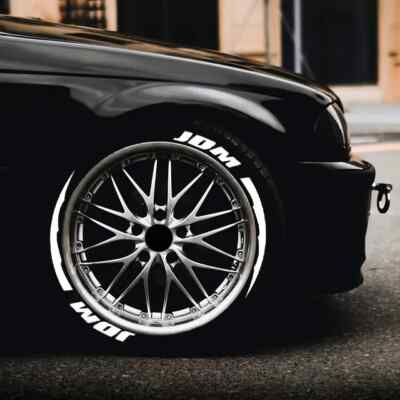 Tire Lettering Sticker JDM 1.06'' 14''-22'' Separated Letters For 4 ...