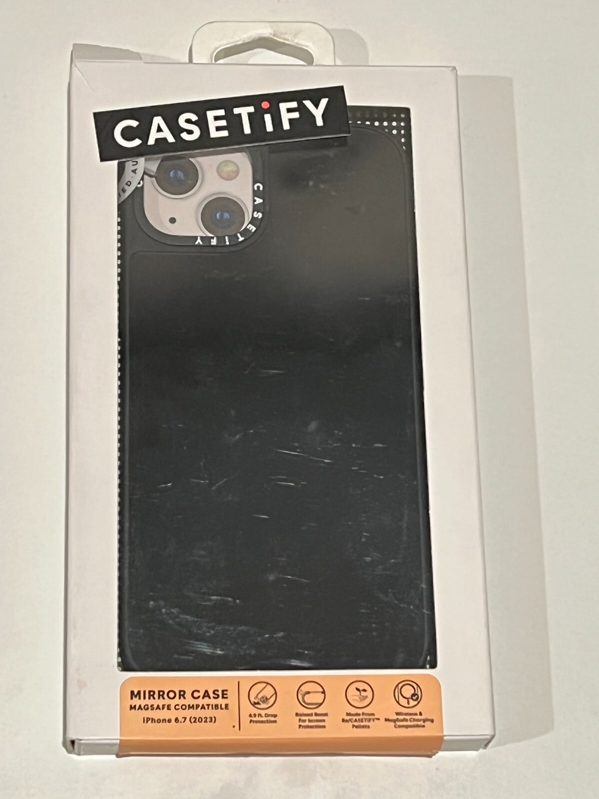 MagSafe Mirror Case for iPhone 15 Plus - Black Bumper-image