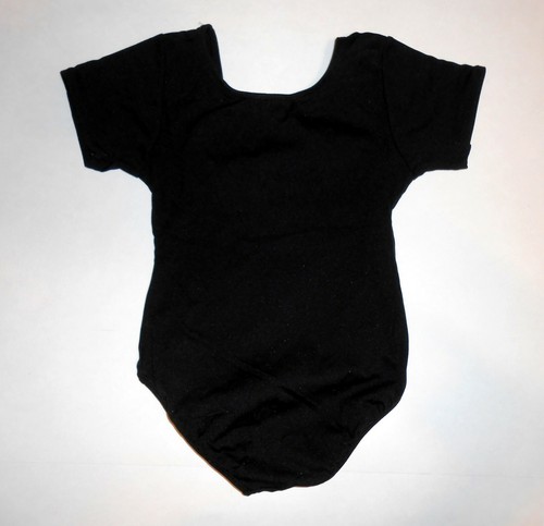 JACQUES MORET Girls Small 6/7 Black Short Sleeves Ballet Dance Leotard - Bild 2 von 5