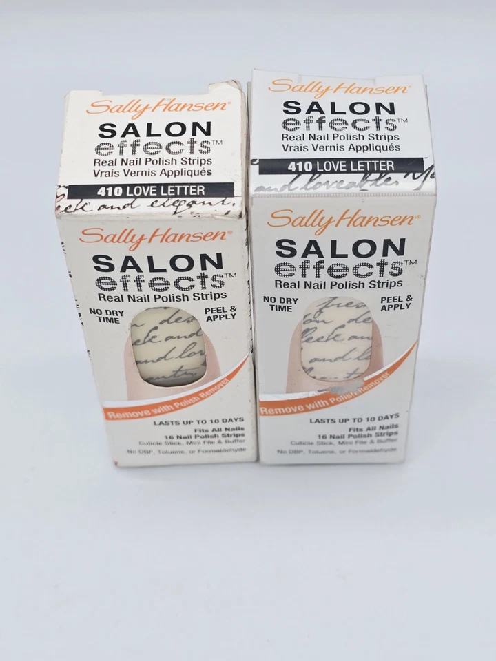 Tiras de esmalte de uñas reales con efectos de salón Sally Hansen - Carta de amor. CANTIDAD:2 Foto 2 de 3