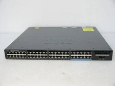 Cisco WS-C3650-12X48FD-S 2x 10G 3650 48x PoE+ Switch w/ 1100W AC *port tested*