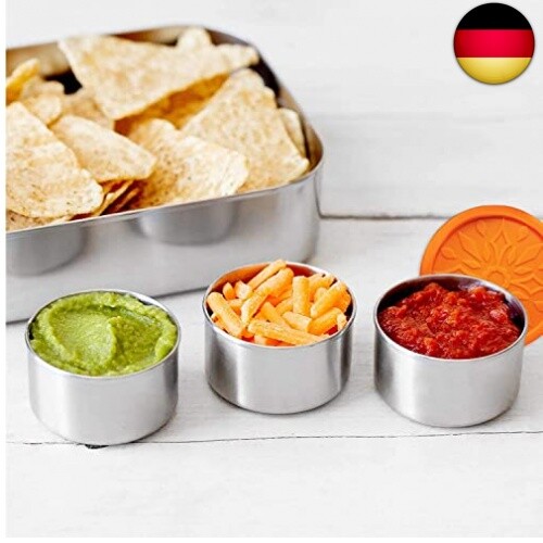 nicelock Mini-Töpfe, 3 x 100 ml, kleine edelstahldosen mit deckel, snackbox - Bild 4 von 9