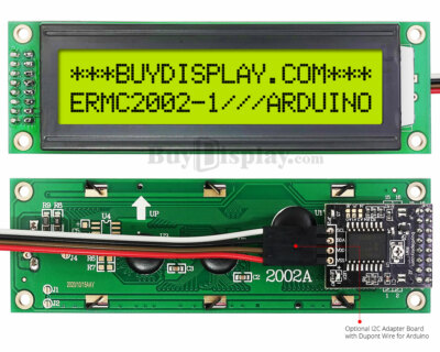 Yellow IIC/I2C Serial Character 20x2 LCD Display Module for Arduino w/Library