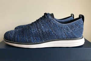 cole haan zerogrand navy stitchlite oxfords