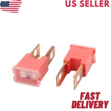 2 Pcs Auto Car 30A 32V Male PAL 2 Straight Blade Slow Blow Fuse ORANGE US STOCK