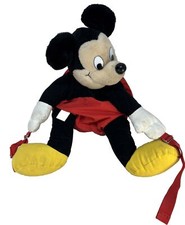 Vintage Disney Mickey Mouse Mickey's Pals Plush Stuffed Animal Child's Backpack