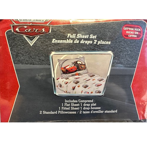 Disney Pixar Cars 2 komplettes Laken Set für Kinder - 4-teiliges mehrfarbiges Bettwäsche-Set - Bild 2 von 2
