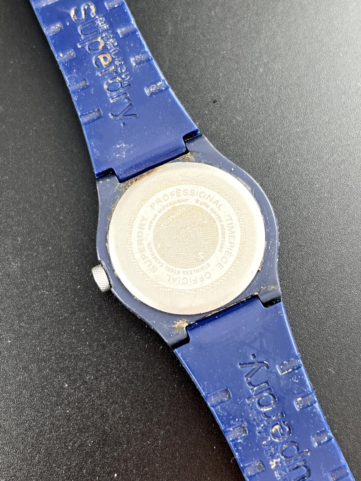 Superdry Urban Laser Navy Blue Silicone Strap Men's Watch SYG198UO eBay