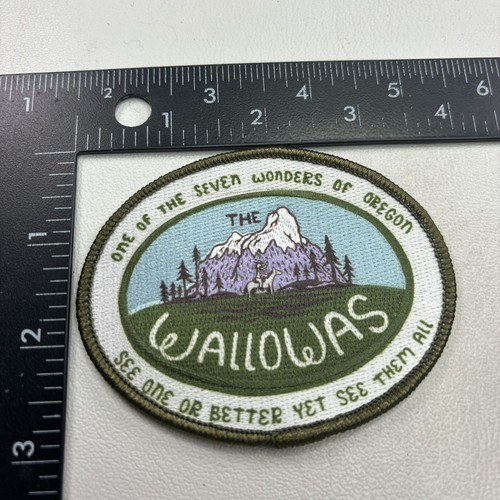 7 Wonders Of Oregon WALLOWAS Mountains Wilderness Area Patch 00PM