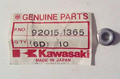 NOS GENUINE KAWASAKI NUT 6MM 92015-1365 NEW OEM | eBay