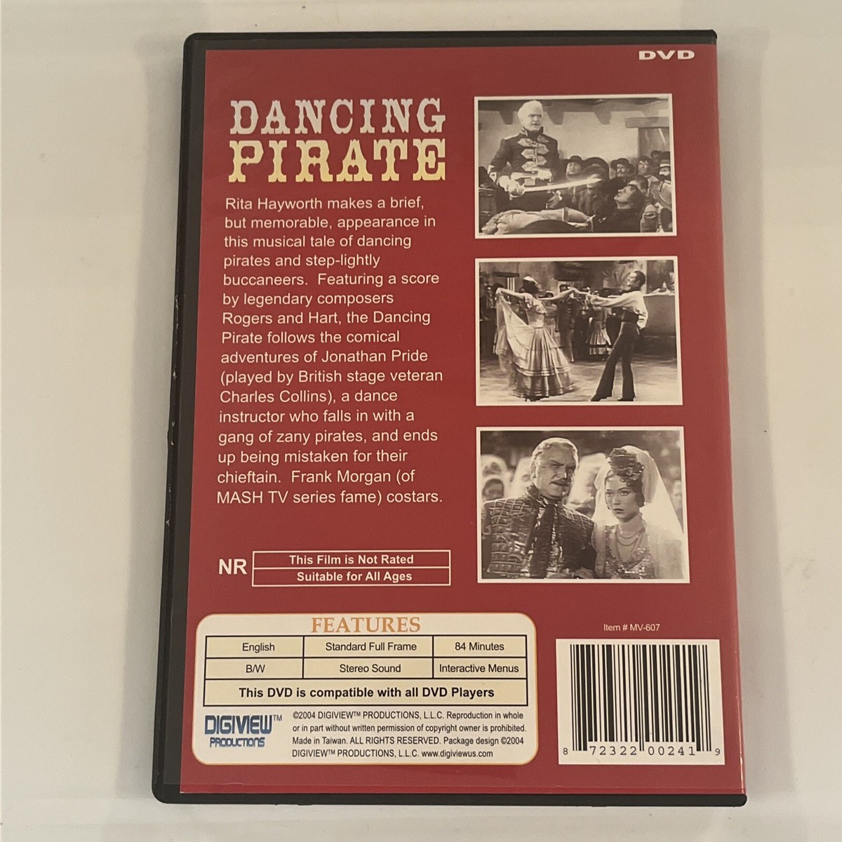 Dancing Pirate 1936 DVD Charles Collins Early Technicolor Musical