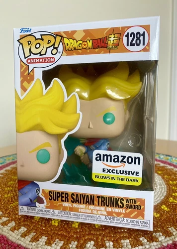 Funko Pop! Dragon Ball #1281 Super Super Saiyan Trunks With Sword (GITD)