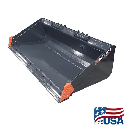 NEW 72 INCH SEVERE DUTY DIRT HOG SKID STEER DIRT BUCKET/BOBCAT/KUBOTA