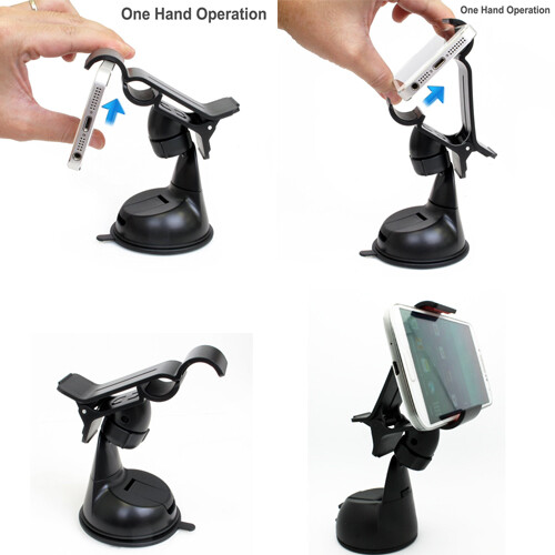 Car Mount Dash Windshield Holder Cradle Swivel Dock for Cell Phones - 第 10/11 張圖片