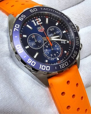 Tag Heuer Formula 1 Chrono Blue Dial Rubber Watch CAZ1014.FT8028