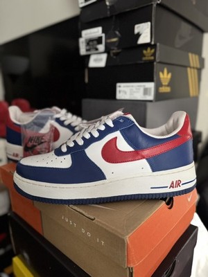 Size 9- Nike Air Force 1 Low Independence Day 2004 White Red Blue *SAMPLE*   