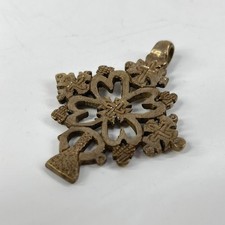 Silver Colored Coptic Cross Pendant Ethiopia