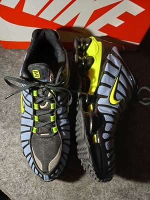 Nike Shox TL Low Top Lace Up Men s Athletic Sneakers Black Blue Yellow