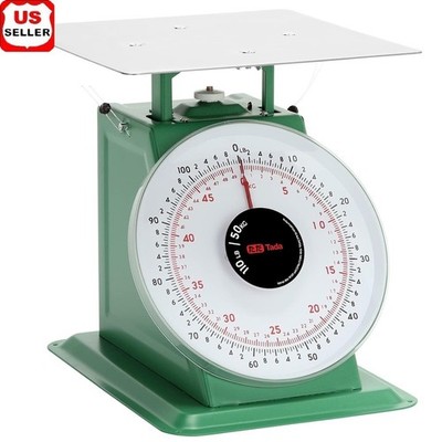Heavy Duty Mechanical Food Scale Analog Easy Read Stainless Steel Indoor Outdoor
