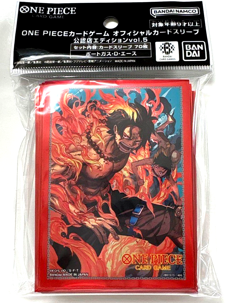 One Piece Card Official Sleeve Ace 70 Sleeves Store Edition Vol.5