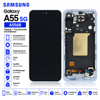 Samsung Galaxy A55 5G A556B Super Amoled Display Rahmen Blau Service Pack